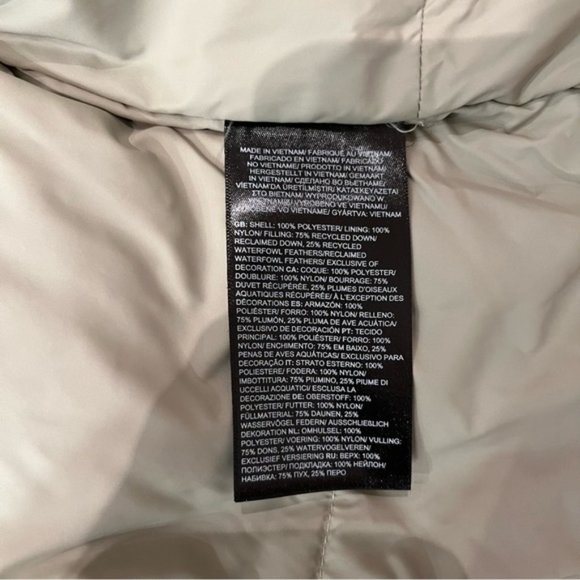 $609 The North Face Men's Printed 77 Brooks Down Parka Medium Glacier Camo *Rip - Picture 5 of 9